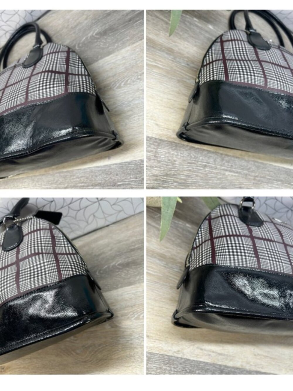 Coach Plaid Dome Satchel - Picture 8 of 8